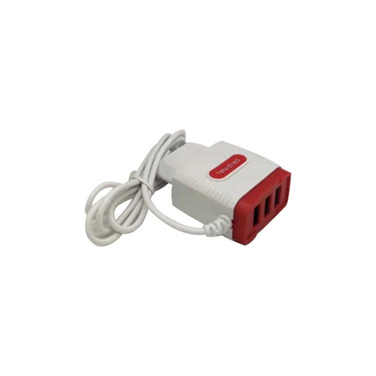 
Hot seller V8 cable charger universal 3 usb port wall charger with eu us plug 5v1.2a 