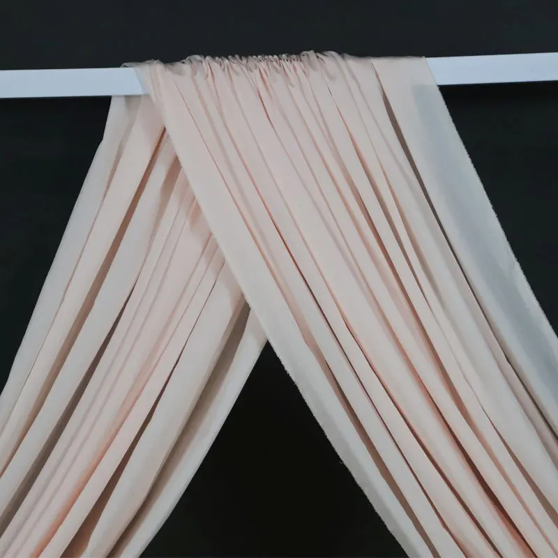 Customized Size Colored Gauze Curtain Party Wedding Celllng Decoratlon Lawn Wedding Backdrop Curtain Stage Decor