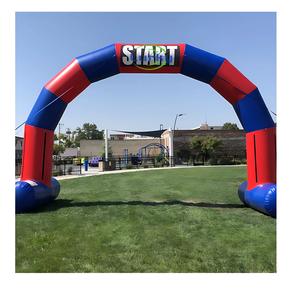 Custom Advertising Inflatable Arch Entrance Running Archway With Logo For Event