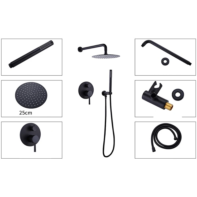 Pexmax 10inch Concealed shower set Bathroom shower set Bath & Shower Faucet