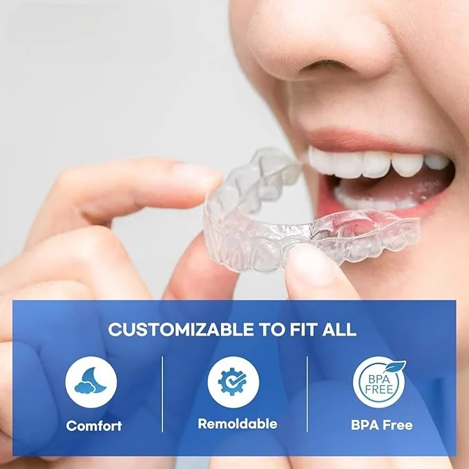 High Quality Silicone Night Guard Mouth Guard Teeth Grinding Home Use Accessory Case Box Multi-Purpose Teeth Whitening Accessory