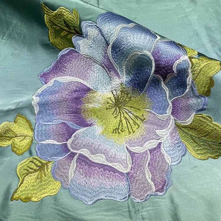 Высокое качество Роскошный arebic Марокко обивка из сатина для девочек с вышитым цветочным рисунком ткань для дивана из ПВХ