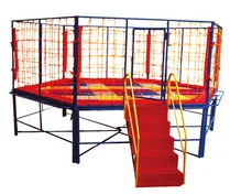 Bettaplay Mini  round Indoor Trampoline for Kids Small round Outdoor Fitness Steel and Foam Jumping Device for Home Use