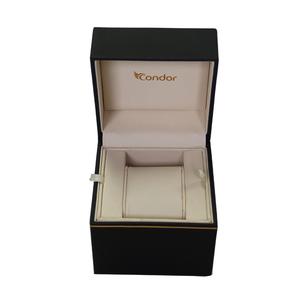 PU Cover Watch Box Luxury Leather High Quality Wholesale Clamshell Box For Watch Packaging