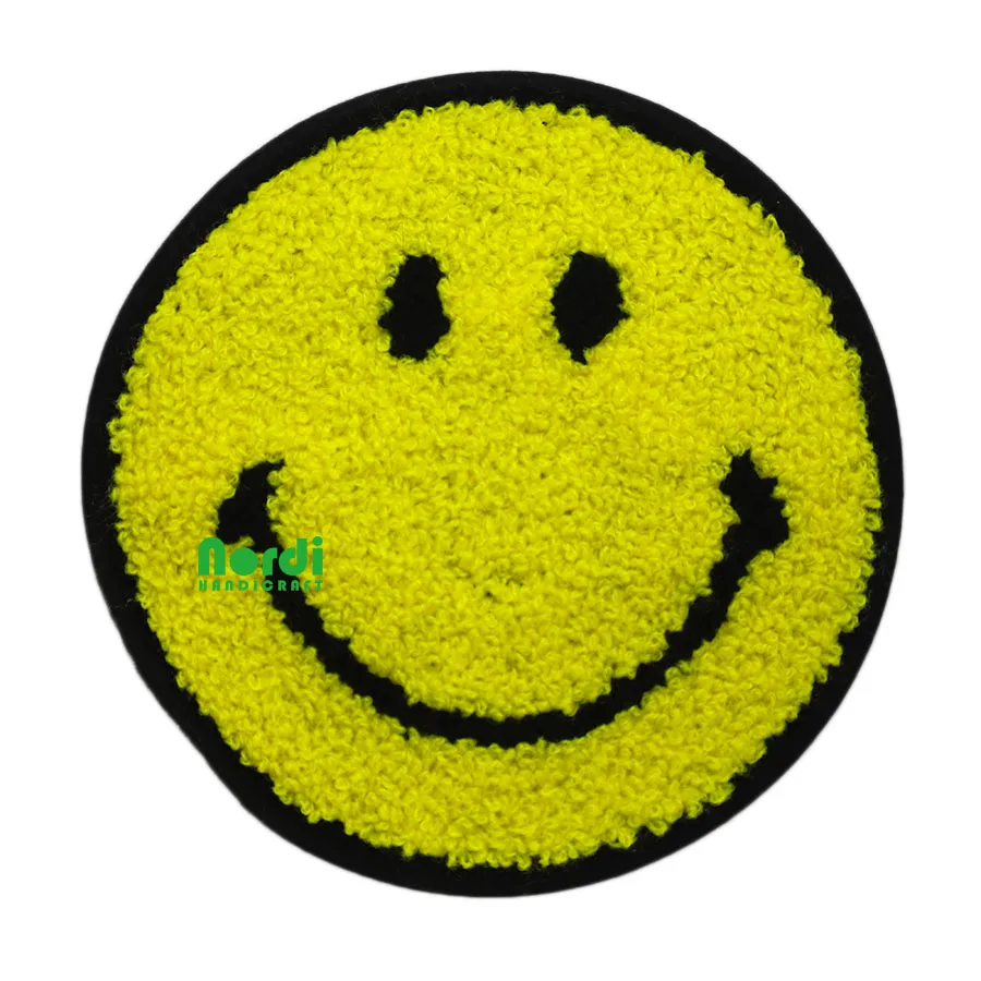 Custom shaped cheap chenille patches iron-on patch for kids clothes