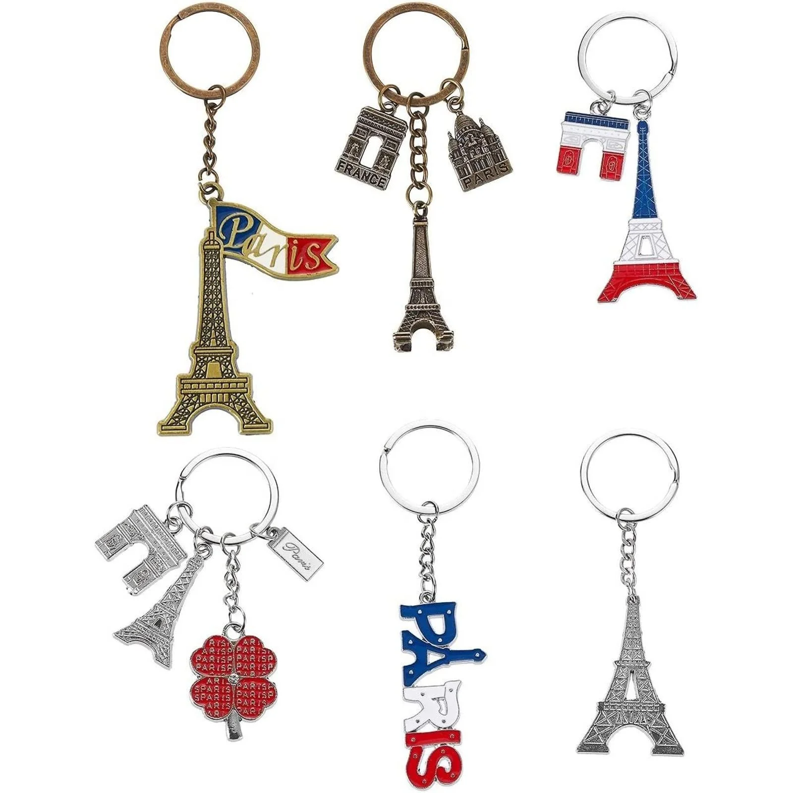 Factory Low MOQ Gold Letter Souvenir Key Ring Custom Mascot Brand LOGO 3D Metal Promotional Gift Anime Enamel Customize Keychain