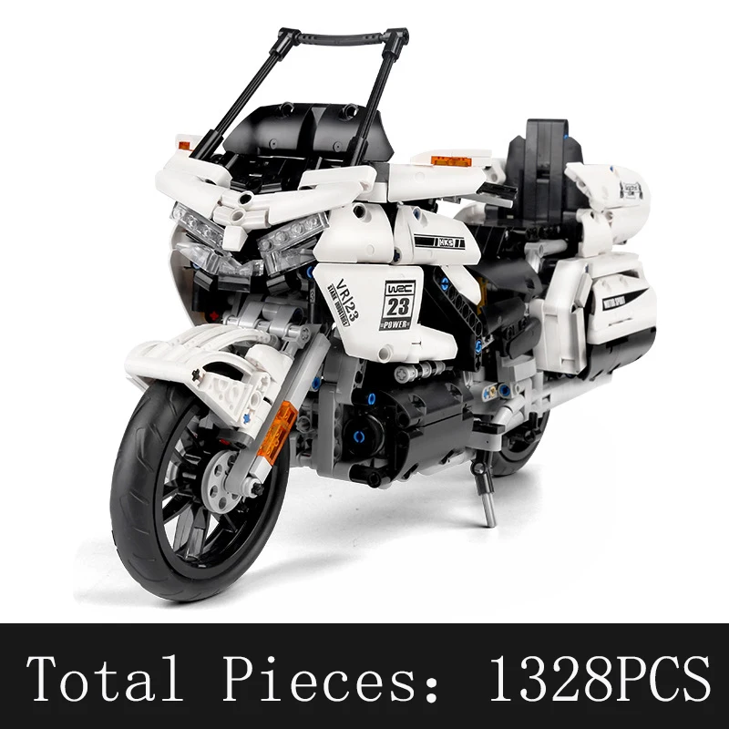 Mould King 23001 DIY Toy Technic Motorcycle Model Building Block 1:12 Motorcycle Building Blocks Bricks Toy For Boy