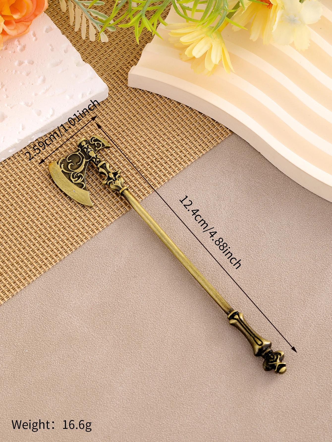 Fashion Jewelry Viking Gothic Custom Axe Hair Accessories Hair Fork Clasp For Women Girl