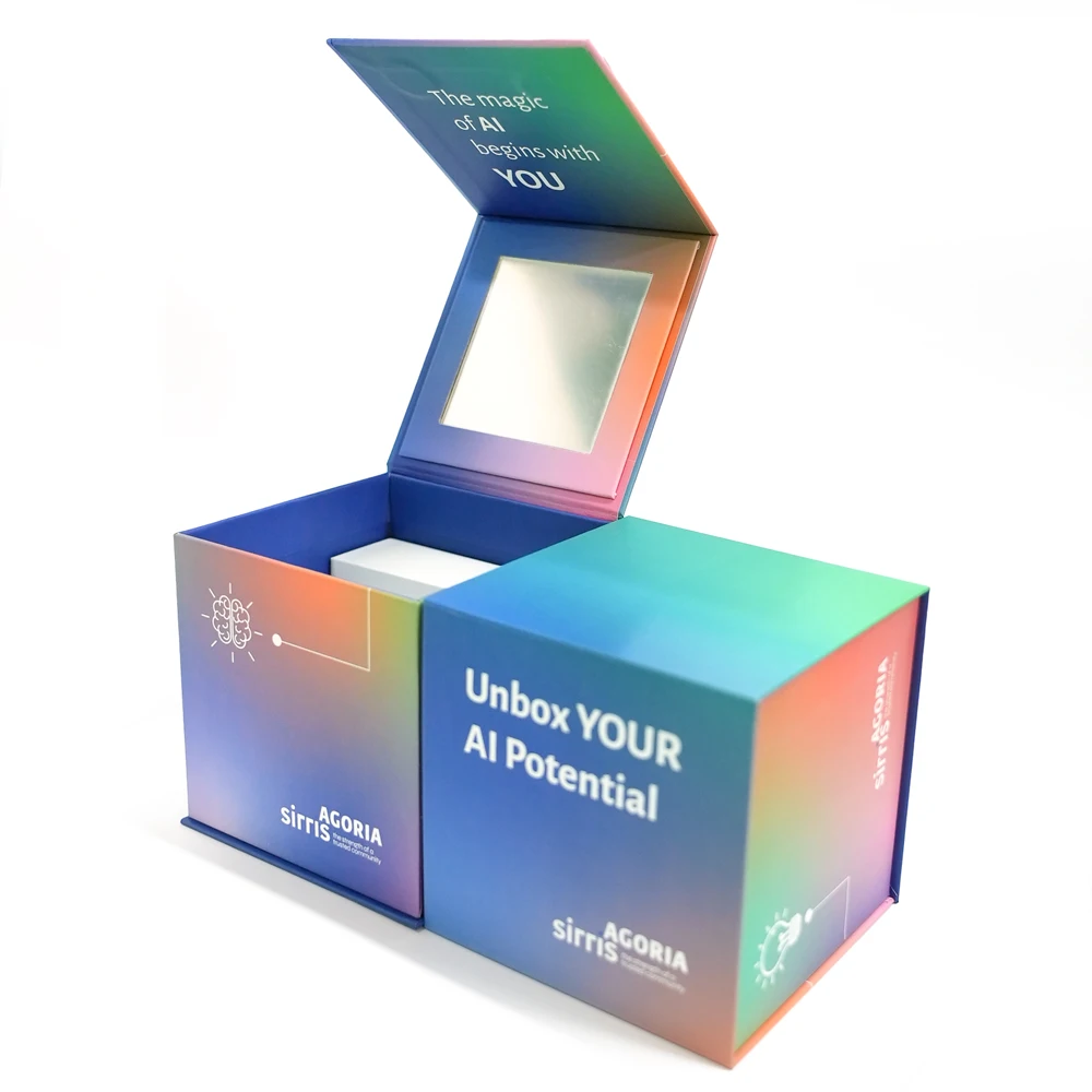 Matt Magnet Luxury Folding Jewelry Magnetic Wedding Packaging Gift Hard Box Full Set Magnetic Closure Custom Box Packaging