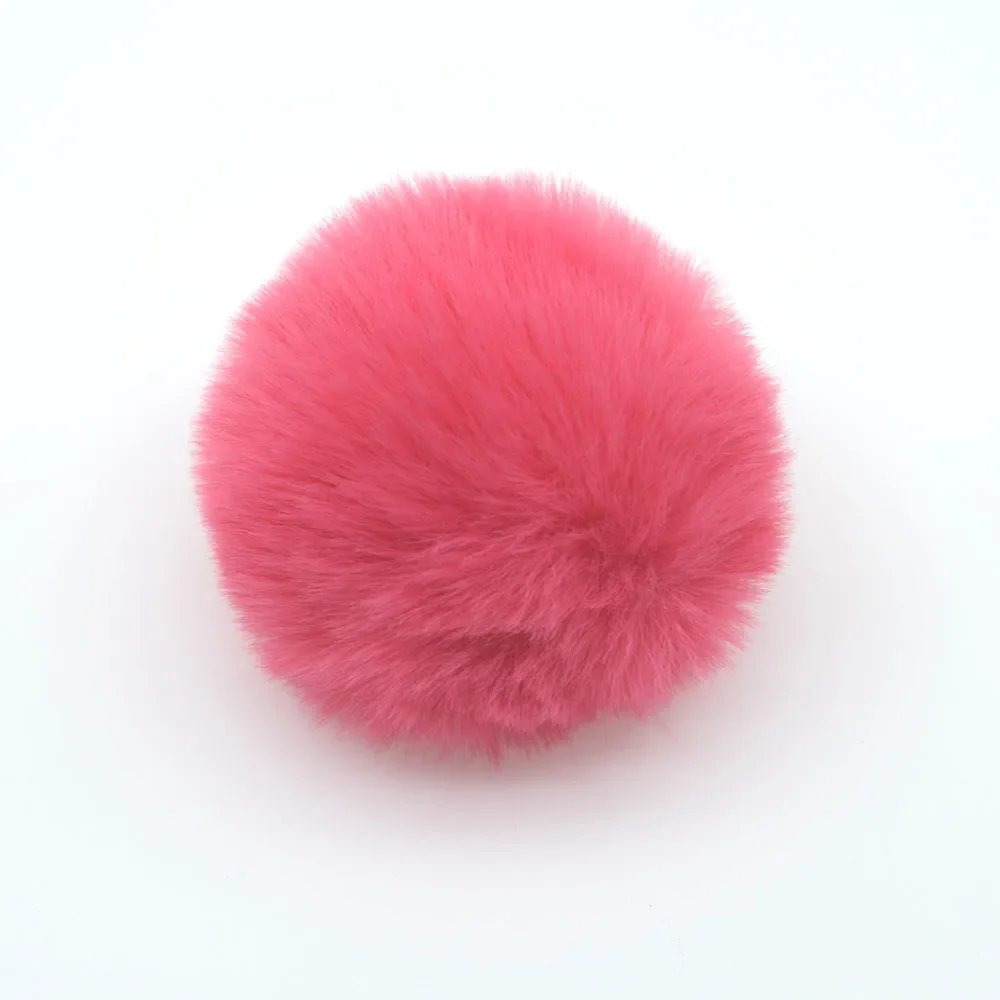 Wholesale accessories fake fur poms hat fake fur ball 8cm raccoon fur pom pom balls