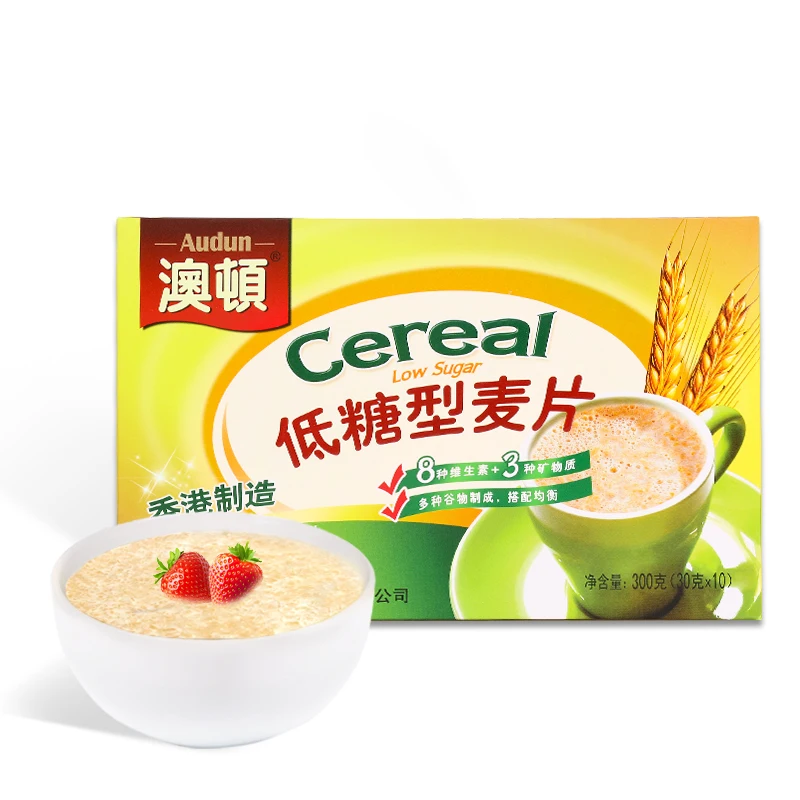 
Audun good quality breakfast cereal brewed into low-sugar cereal 