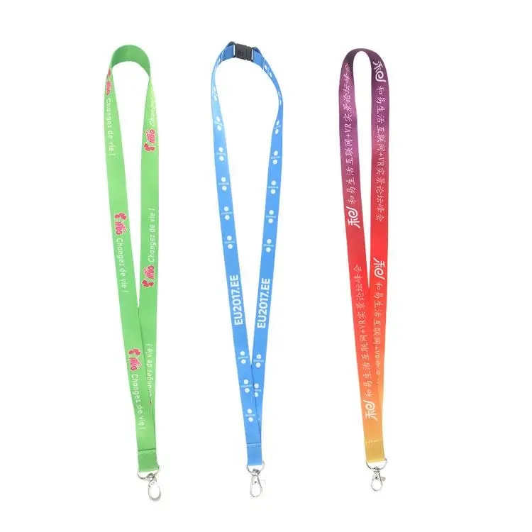 Custom Logo Short Lanyards With Logo Custom High Quality Funny Customized Logo Sublimation Polyester Lanyard