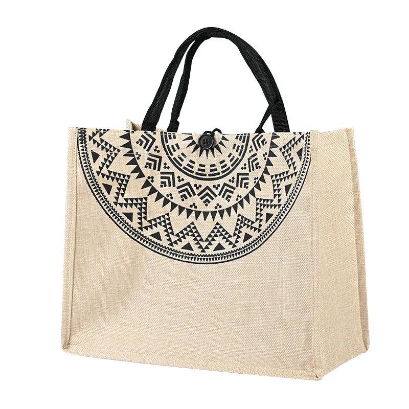Wholesale Custom Print Simple Linen Hand bag School Gift Tote Bag for Teacher