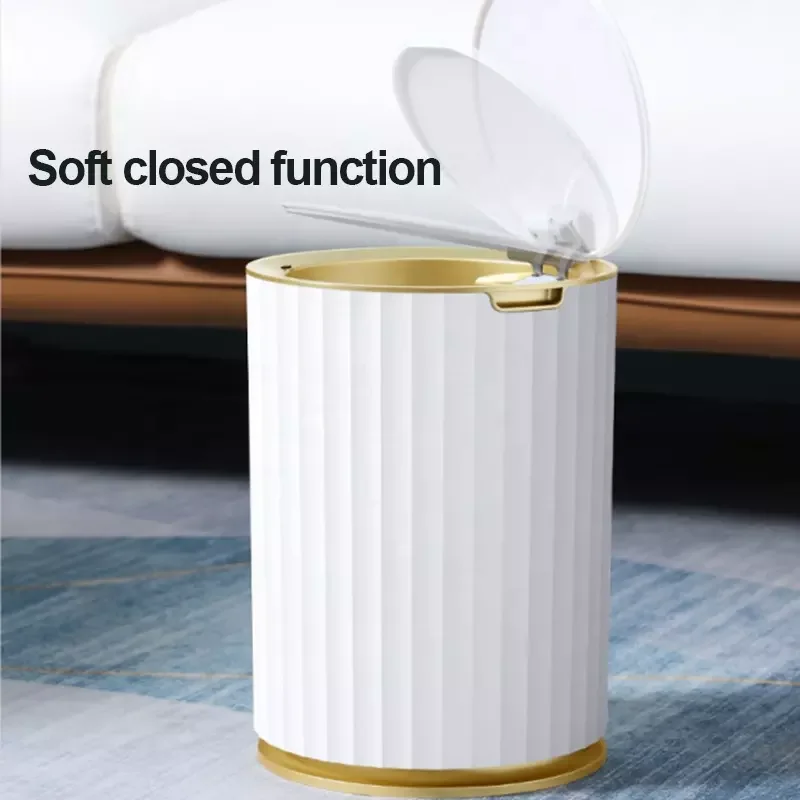8L Plastic Smart Sensor Bin Bathroom Touchless Dustbin Automatic Sensor Bin Trash Can with Sensor