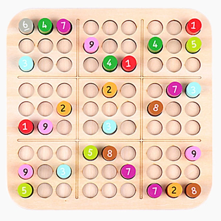 Деревянная игрушка для развития интеллекта малышей судоку шахматная