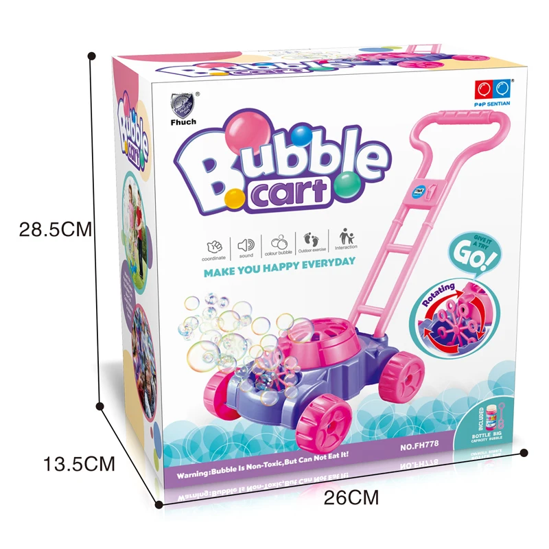 Bubble Machine Bubble Mower Bubble Lawn Blower Machine Outdoor For Toddlers Kids Toys Gifts
