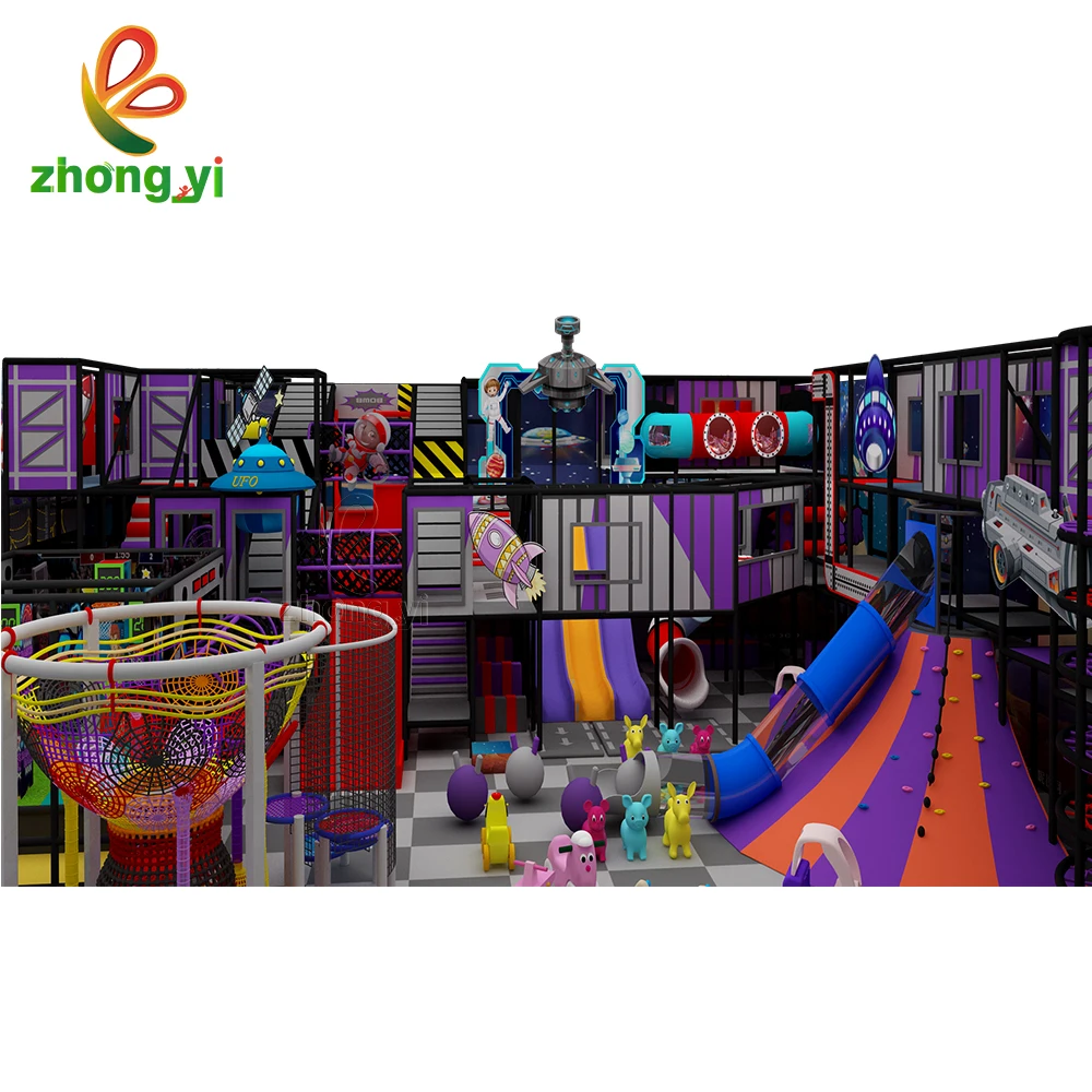 Most popular space style children play equipment indoor playground
