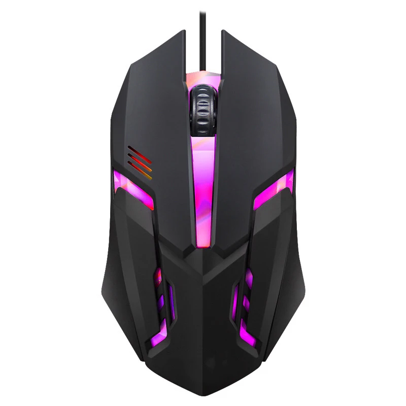 China produces ergonomic backlit wired USB desktop optical gaming mouse
