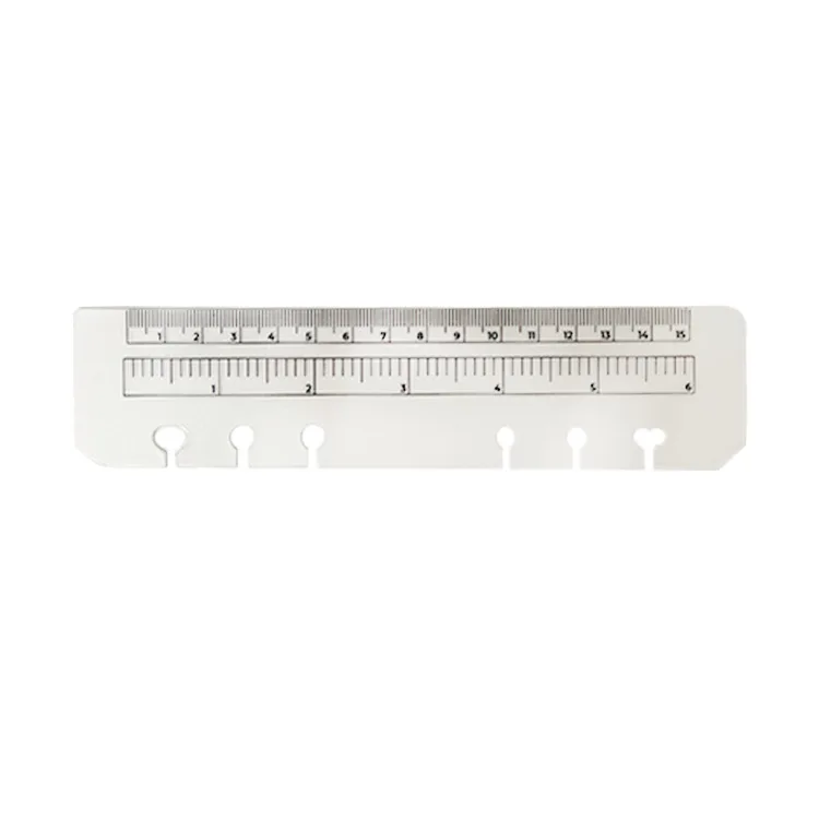 Custom Plastic PP divider  Loose Leaf Elastic Ruler Spiral 6 Holes Soft Flexible Folding Ruler for School