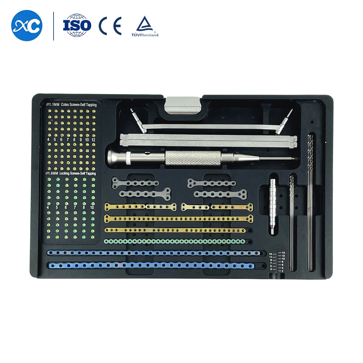 Wholesale XC Medico Veterinary Surgical Instruments ALPS 1.6mm Mini Locking Plate Orthopedic Surgical Instrument Kit for Pet//