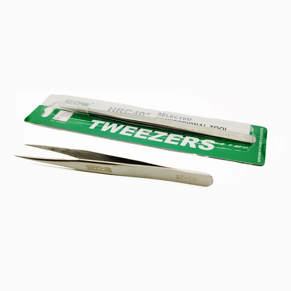 High Quality Tweezer Set Stainless Steel Precision Forceps Eyebrow Beauty Pinzette