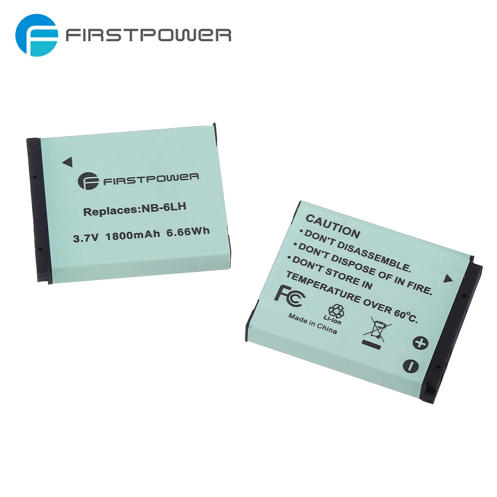 Factory Custom 3.7v 1800mAh Rechargeable Digital Camera Battery Pack NB-6LH Replacement Camera Batteries