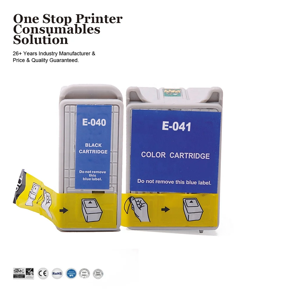 INK-POWER T040 T041 Premium Compatible Color Inkjet Ink Cartridge for Epson Stylus C62 CX3200 Printer