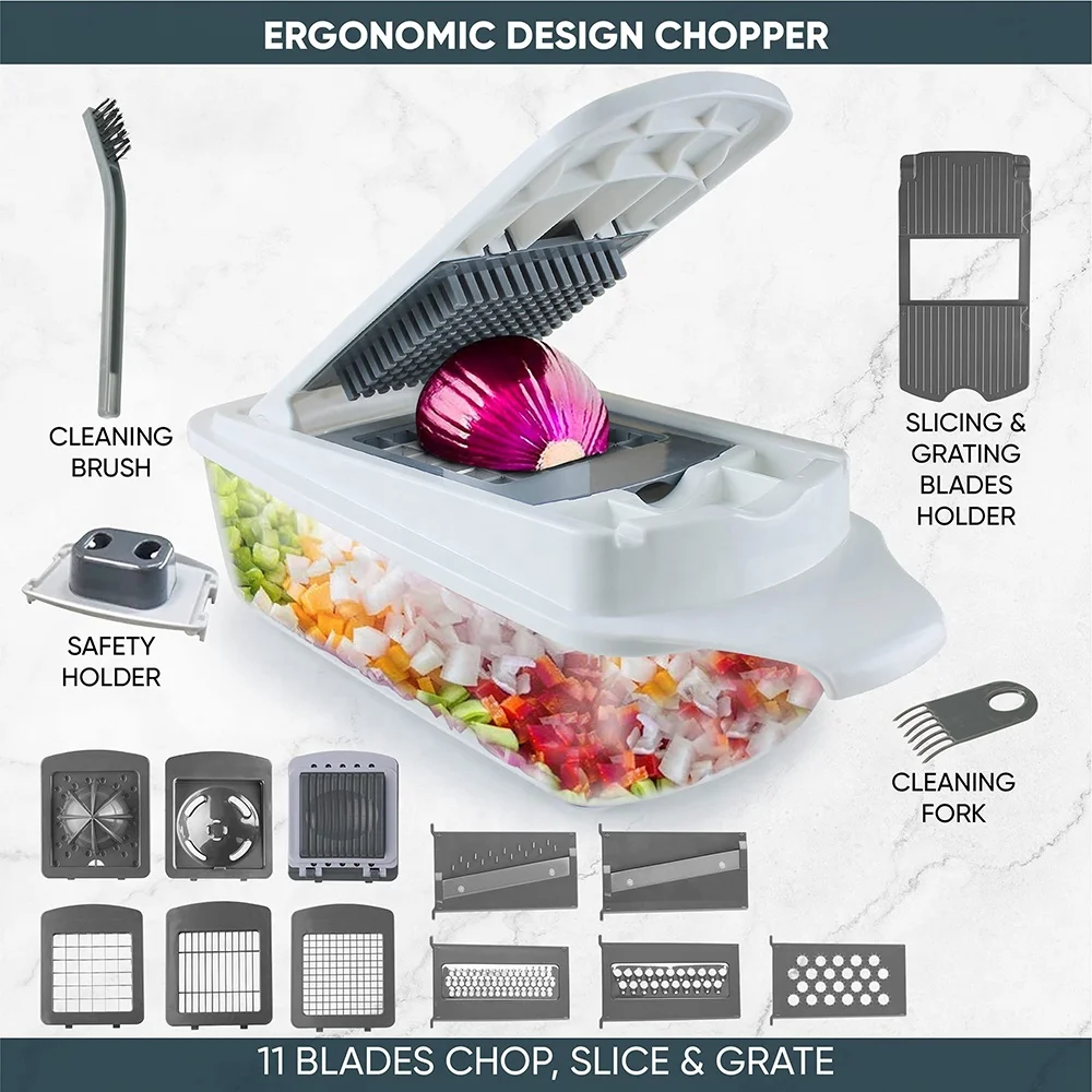 Multifunctional vegetable chopper shredder separator onion cutter mandoline slicer dicer kitchen full vegetable cutter slicer