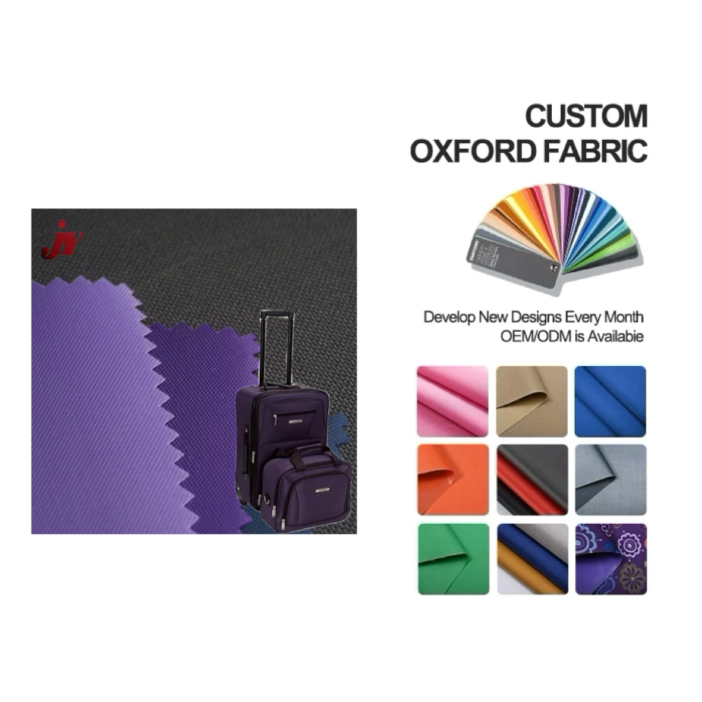 New Design waterproof polyester textile 600d pvc coated oxford fabric luggage material