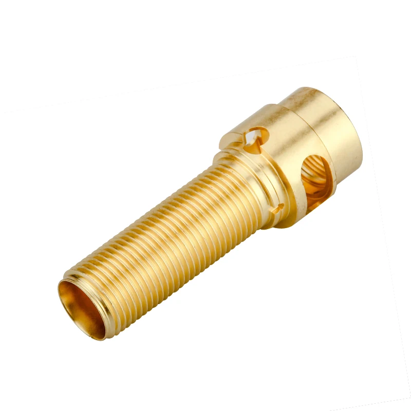 Factory Direct Sales Customized Brass high-precision threaded CNC Turning Parts Precision machining brass fitting