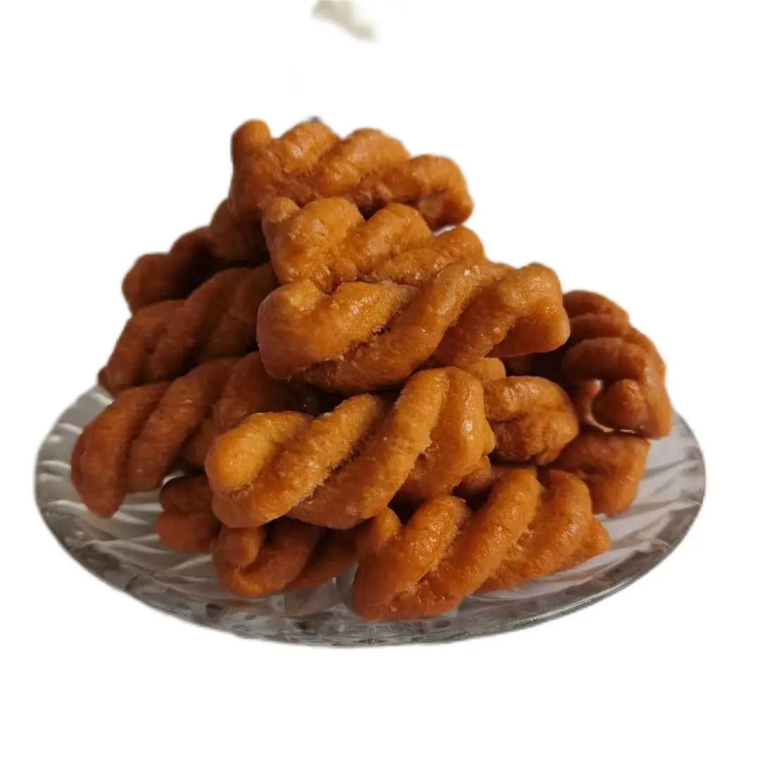 wholesale sweet snacks Sugar-free  Dough Twist Traditional Chinese pastry Twisted Cracker twisted pastry biscuits