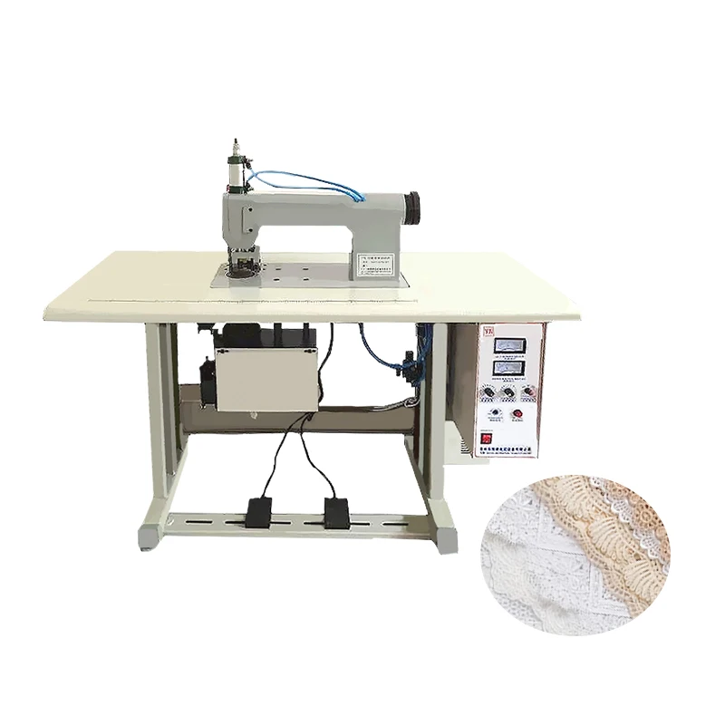 15kHz Frequency 3200W Lace Sewing Machine and PVC Embossing Welding Equipment Plastic Welders
