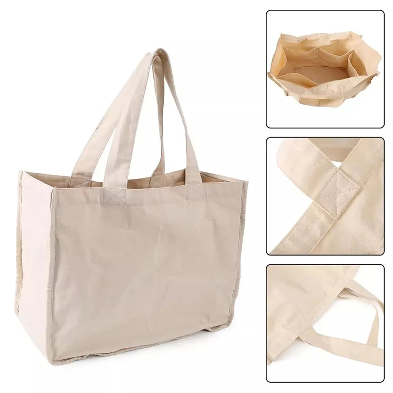 New Arrival Durable Cotton Tote Bag Cheap Personalized Shopping Cotton Canvas Shopping Bags for Women