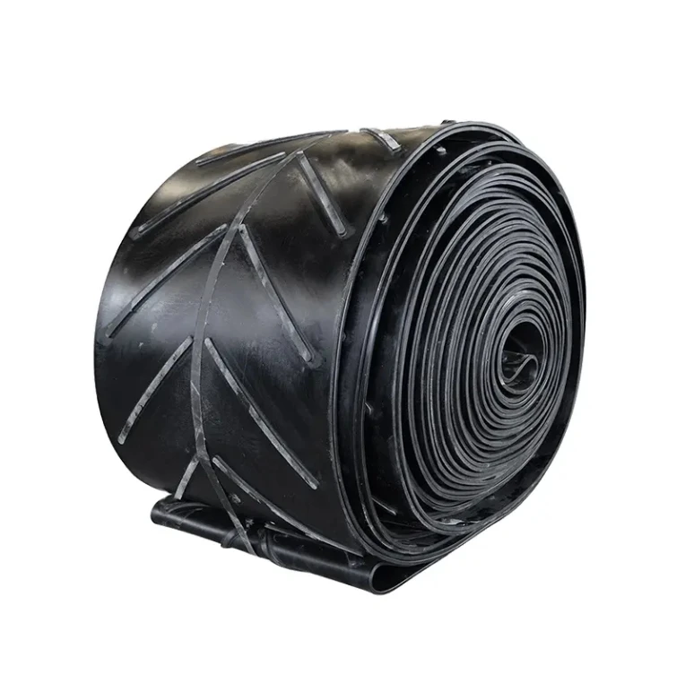 Super high quality Ep100 Chevron Patterned Industrial Cleated Polyester Fabric Rubber Conveyor Belts