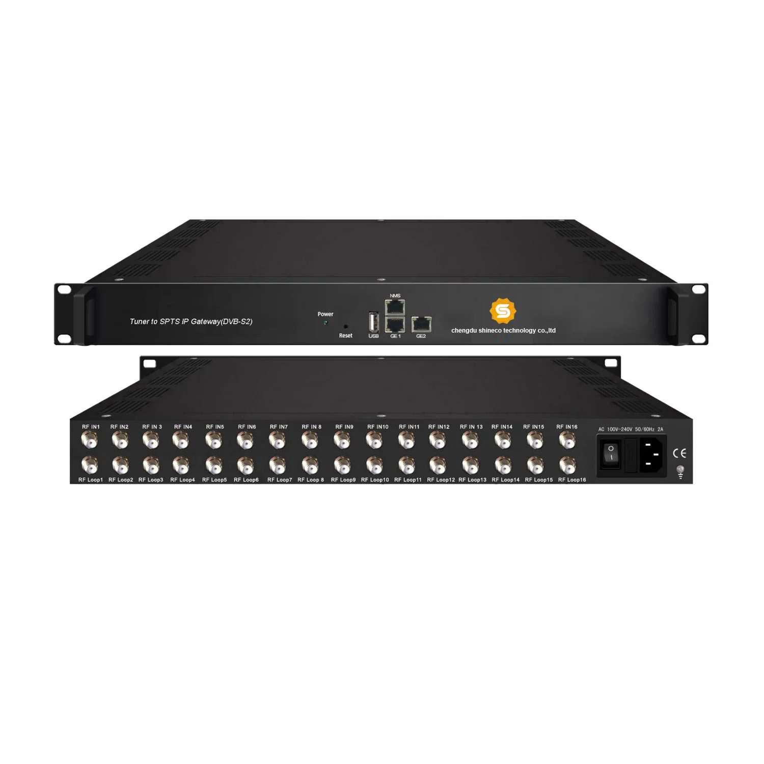 DVB Product IPTV Streamer 16 DVB-S2 Tuner Input FTA Channels Receiver To 512 SPTS IP Gateway