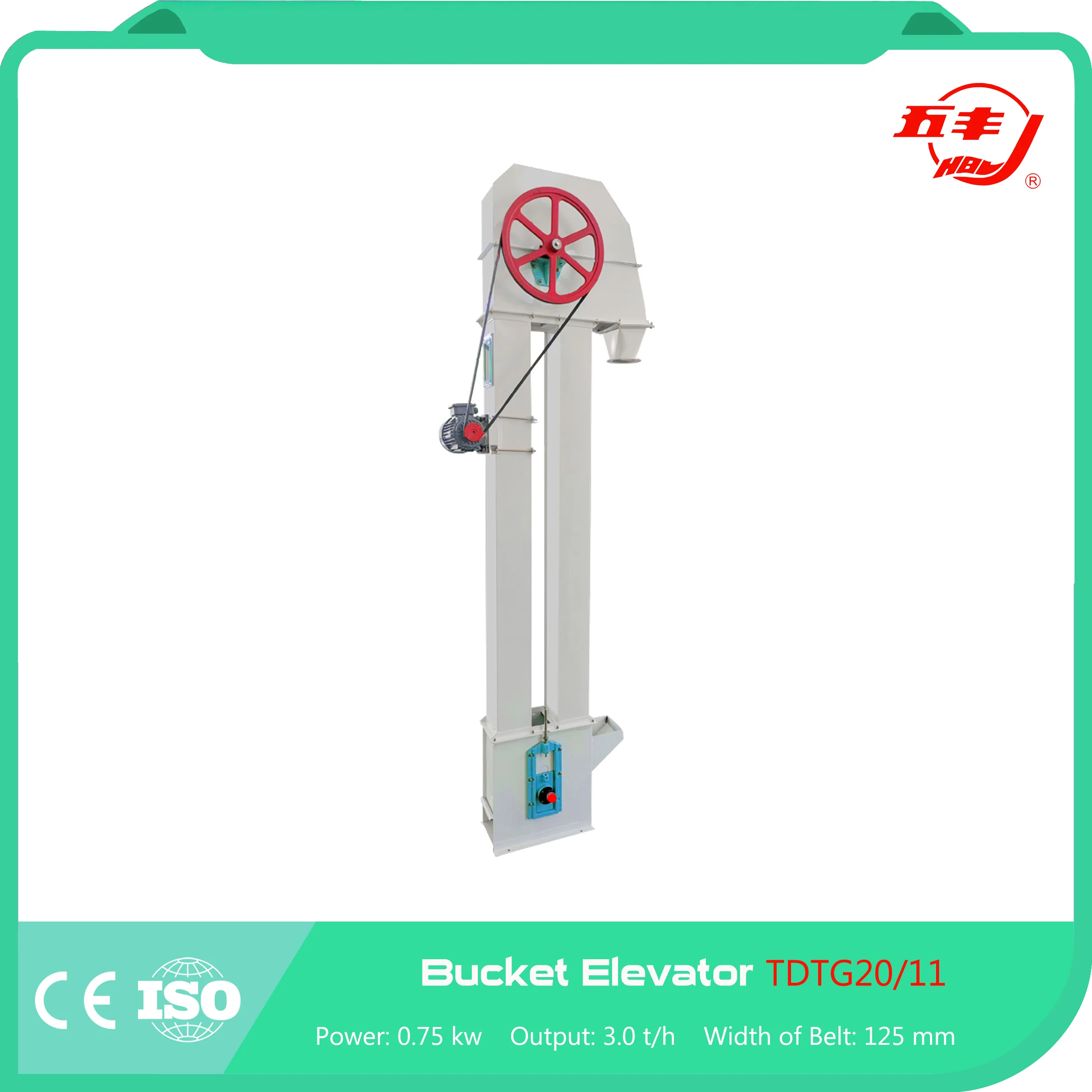 TDTG20/13 Series Common Bucket Belt Elevator