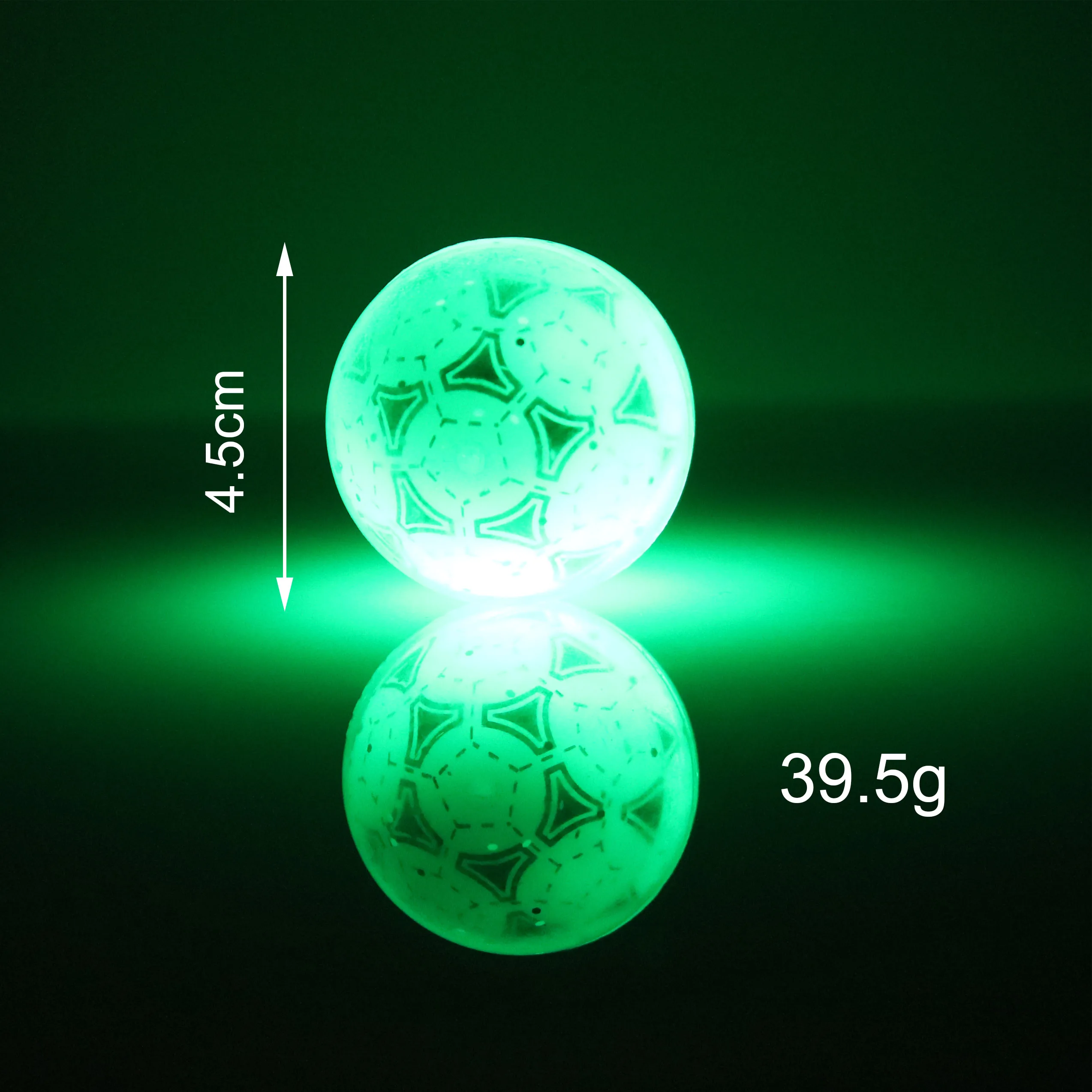 Toy supplier light up flashing bouncing ball 45mm flashing bounce ball