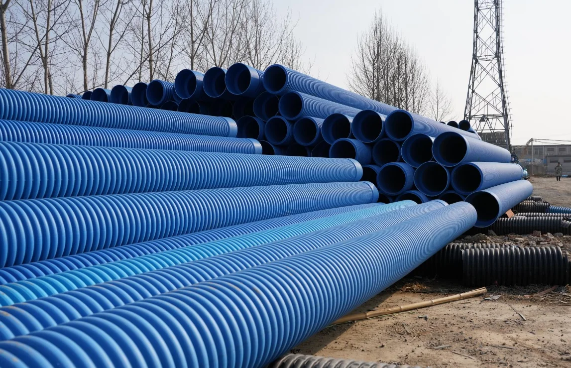 HDPE PIPES Fittings Pe Water Plastic Tube Large Diameter Irrigation Polyethylene Pipe HDPE Carat Corrugated Tube