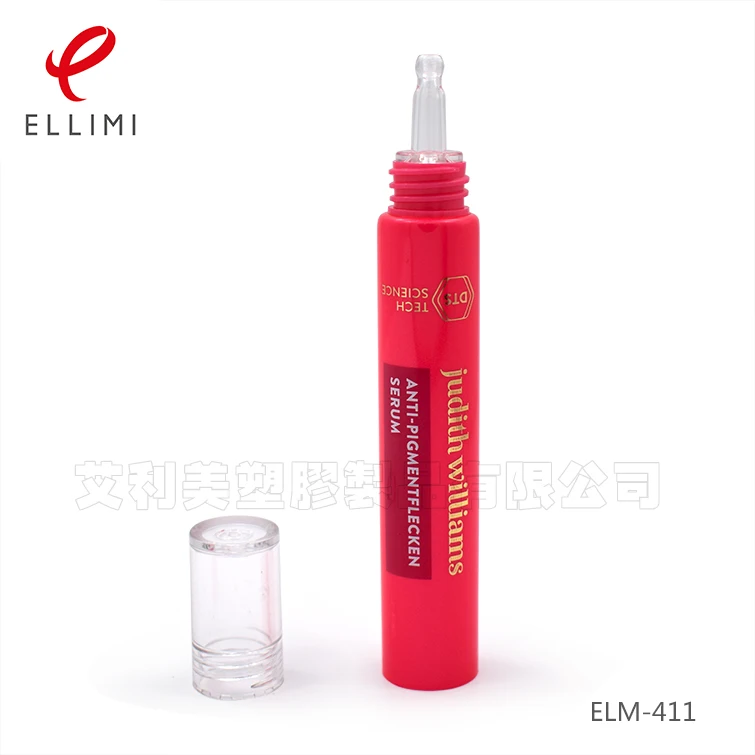 19mm Glass Dropper Cap Tube Eye Cream Aloe Vera Gel Packaging PE Soft Tube 10-25ml Skincare Container Durable High Gloss Finish