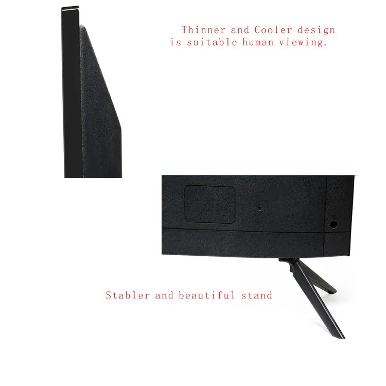 Chinese fashion style 4K smart Android LED TV 55-inch tempered glass TV