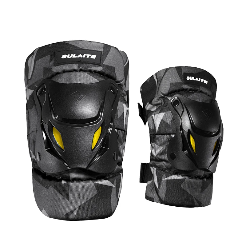 SULAITE Protective Gear Flexible Cross Knee Pad Mountain Bike Protect Knee Pad Motorcycle Protective Gear