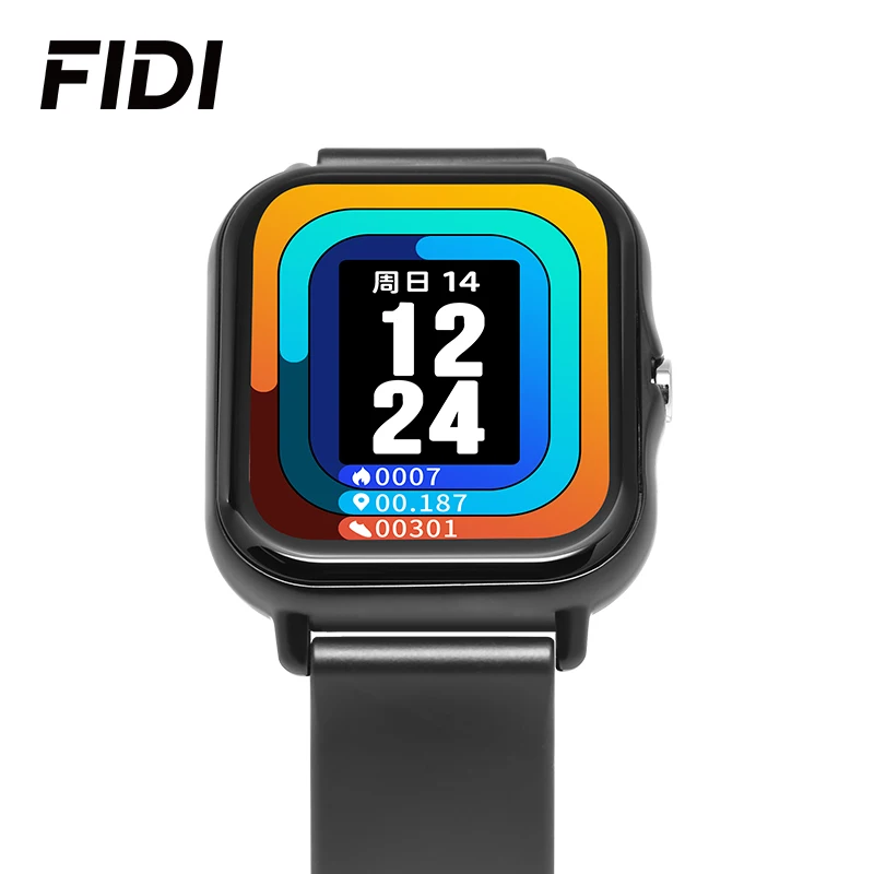 FIDI Smart Watch Men and WomenHeart Rate Smart Wristband Sports Watches Smart Band Waterproof Smartwatch for Ios Android