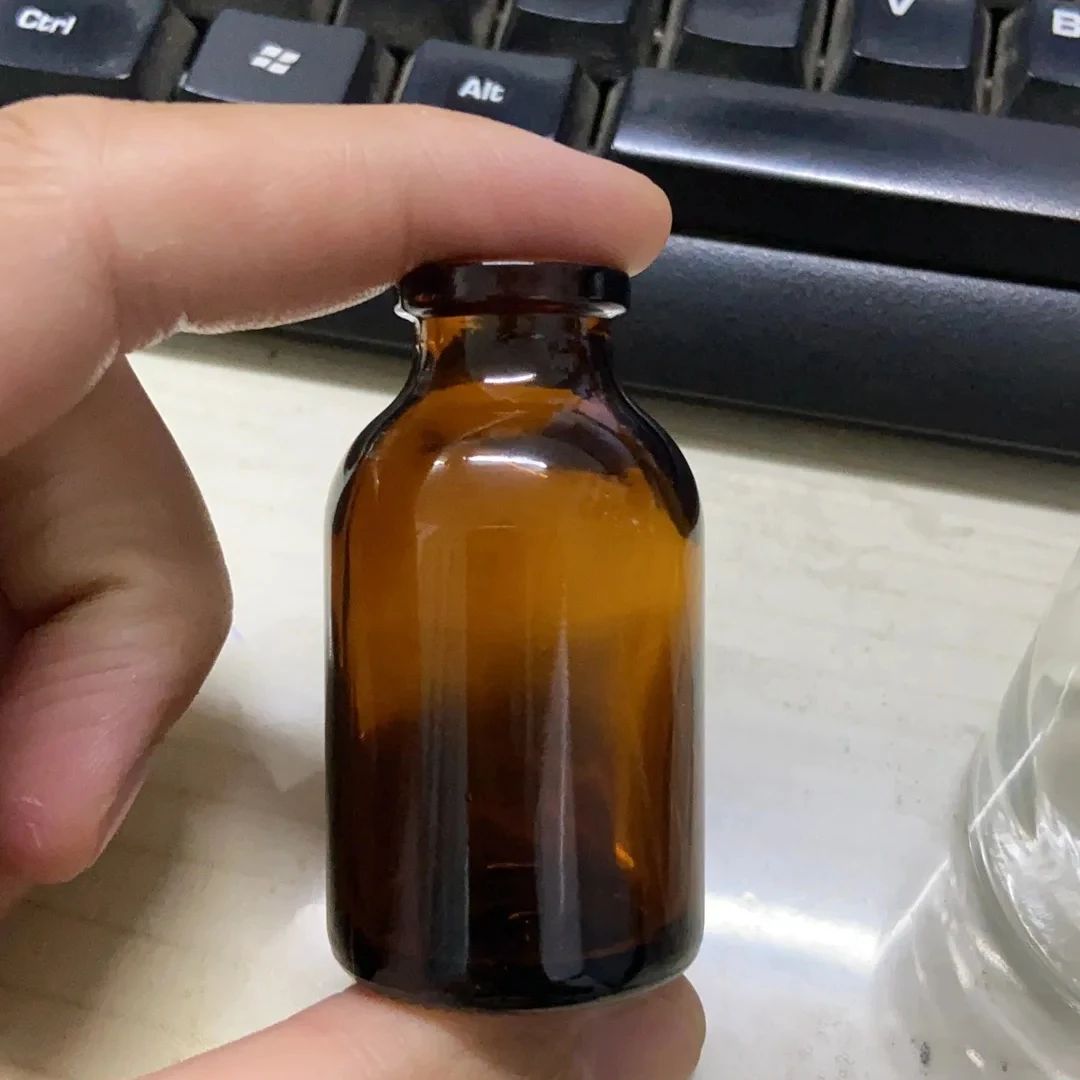 Amber moulded Injection vial for Antibiotics Ring finish ISO/CFDA 20mm USP Type 1 2 3