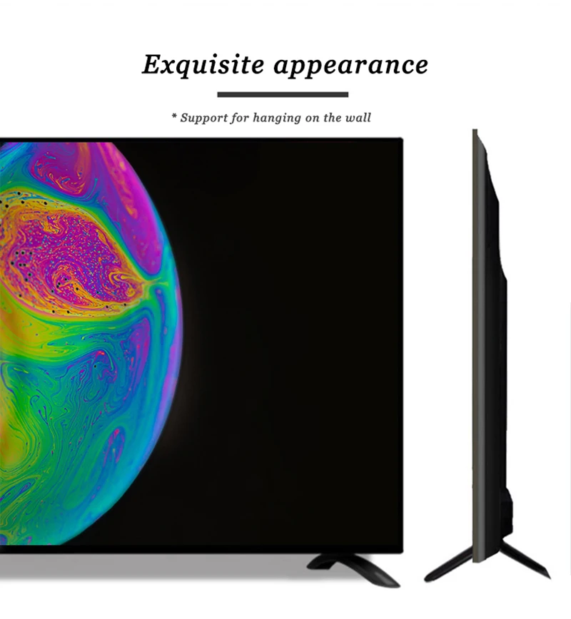 100 Inch accept custom anti-explosion High resolution 4K  ultra narrow bezel design Smart LED TV Android TV