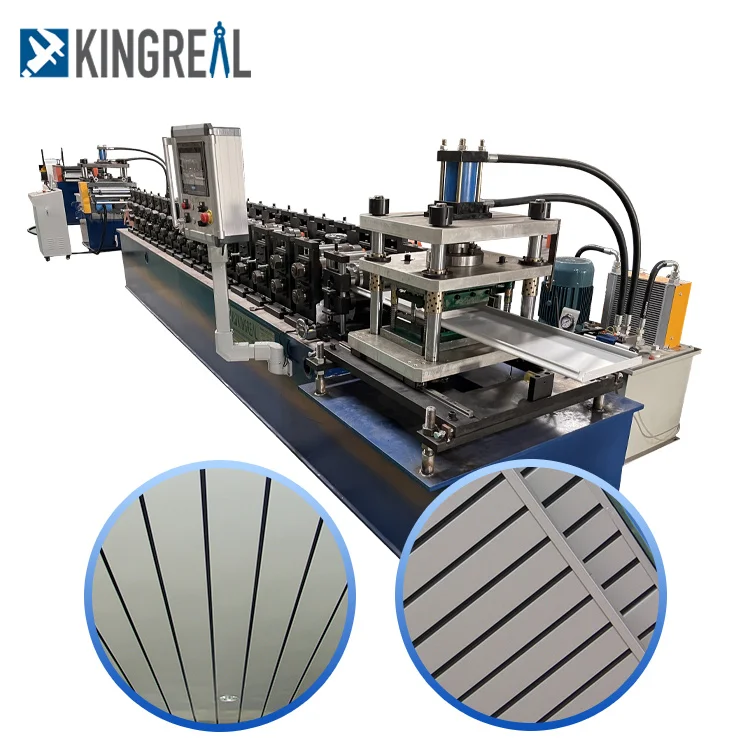 Linear Strip Metal Suspended Ceiling System Making Machine Dropped False Ceiling production line Wooden Grained Ceiling Tiles