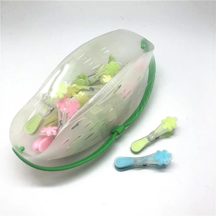 20pcs Plastic Clothes Pegs Laundry Clothespin Clothes Pins Storage Organizer Quilt Towel Clips Spring With Basket Cabides Hanger