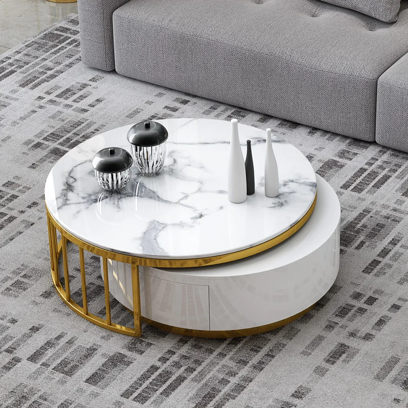 
Modern multi size marble coffee table corner table several combinations marble top coffee table set 