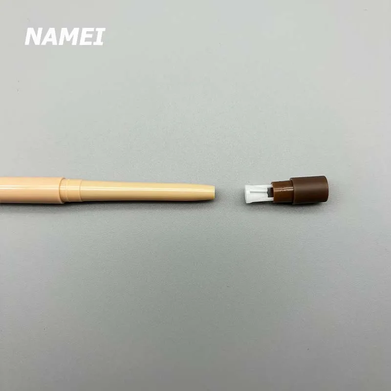 NAMEI Double ends lipliner pencil empty tubes lip liner eyeliner pencil tube eyebrow tube with Sharpener