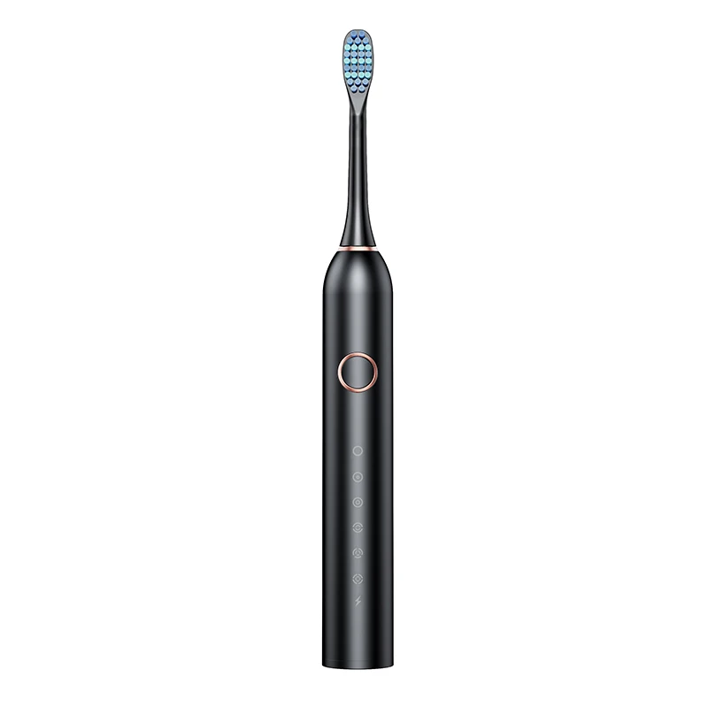 Ultrasonic Rechargeable Automatic IPX7 Waterproof Smart Sonic Electric Toothbrush with USB charging`