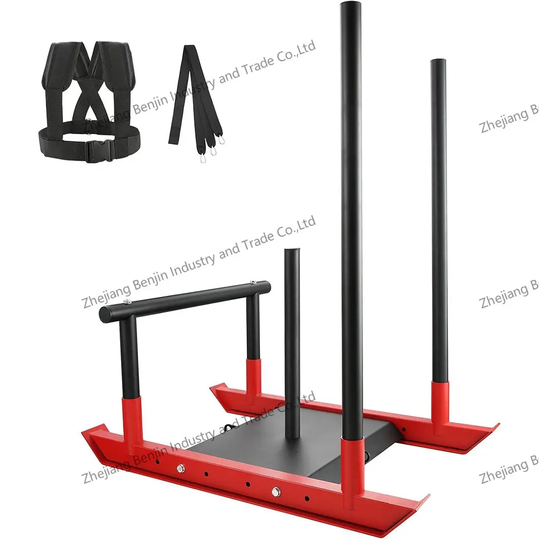 Weighted Power Sled for Speed and Strength Training Push and Pull Prowler for Fitness Strength Training